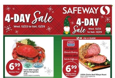 Safeway (AZ, CA, CO, HI, MD, NE, OR, VA, WA) Weekly Ad Flyer December 21 to December 28