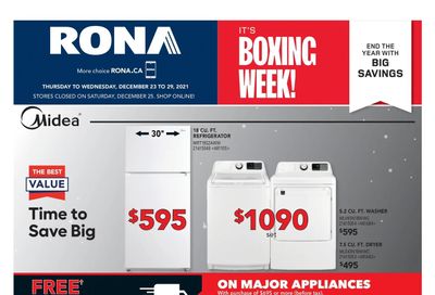 Rona (ON) Flyer December 23 to 29