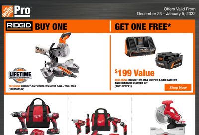 Home Depot Pro Flyer December 23 to January 5