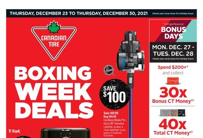 Canadian Tire (Atlantic) Boxing Week Deals Flyer December 23 to 30, 2021