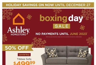 Ashley HomeStore (ON) Boxing Week Sale Flyer December 22 to January 6