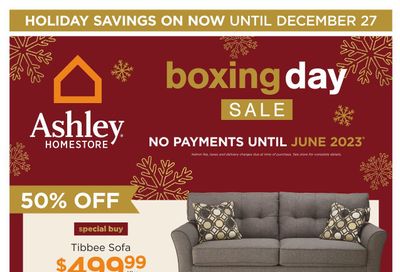Ashley HomeStore (West) Boxing Week Sale Flyer December 22 to January 6