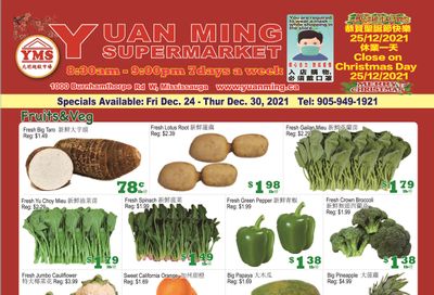 Yuan Ming Supermarket Flyer December 24 to 30
