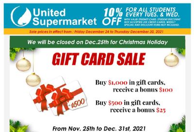 United Supermarket Flyer December 24 to 30