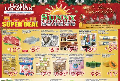 Sunny Supermarket (Leslie) Flyer December 24 to 30