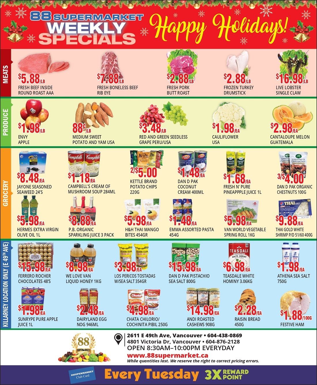 88 Supermarket Flyer December 23 to 29