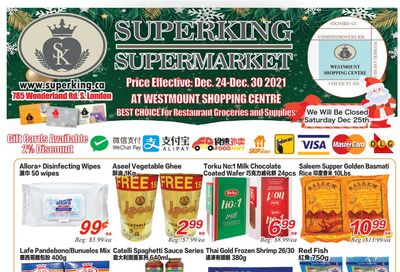 Superking Supermarket (London) Flyer December 24 to 30