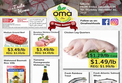 Oma Fresh Foods Flyer December 24 to 30