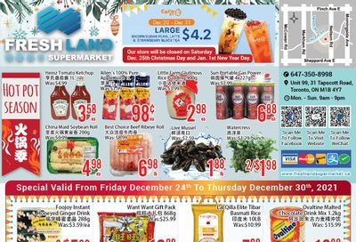 FreshLand Supermarket Flyer December 24 to 30