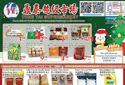 Tone Tai Supermarket Flyer December 24 to 30