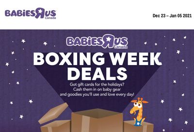 Babies R Us 2021 Boxing Week Deals Flyer December 23 to January 5