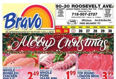 Bravo Supermarkets (CT, FL, MA, NJ, NY, PA) Weekly Ad Flyer December 24 to December 31
