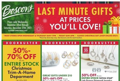 Boscov's (CT, DE, MD, NJ, NY, PA) Weekly Ad Flyer December 24 to December 31