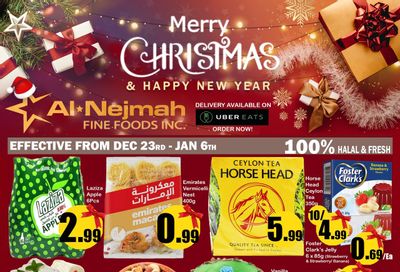 Alnejmah Fine Foods Inc. Flyer December 23 to January 6