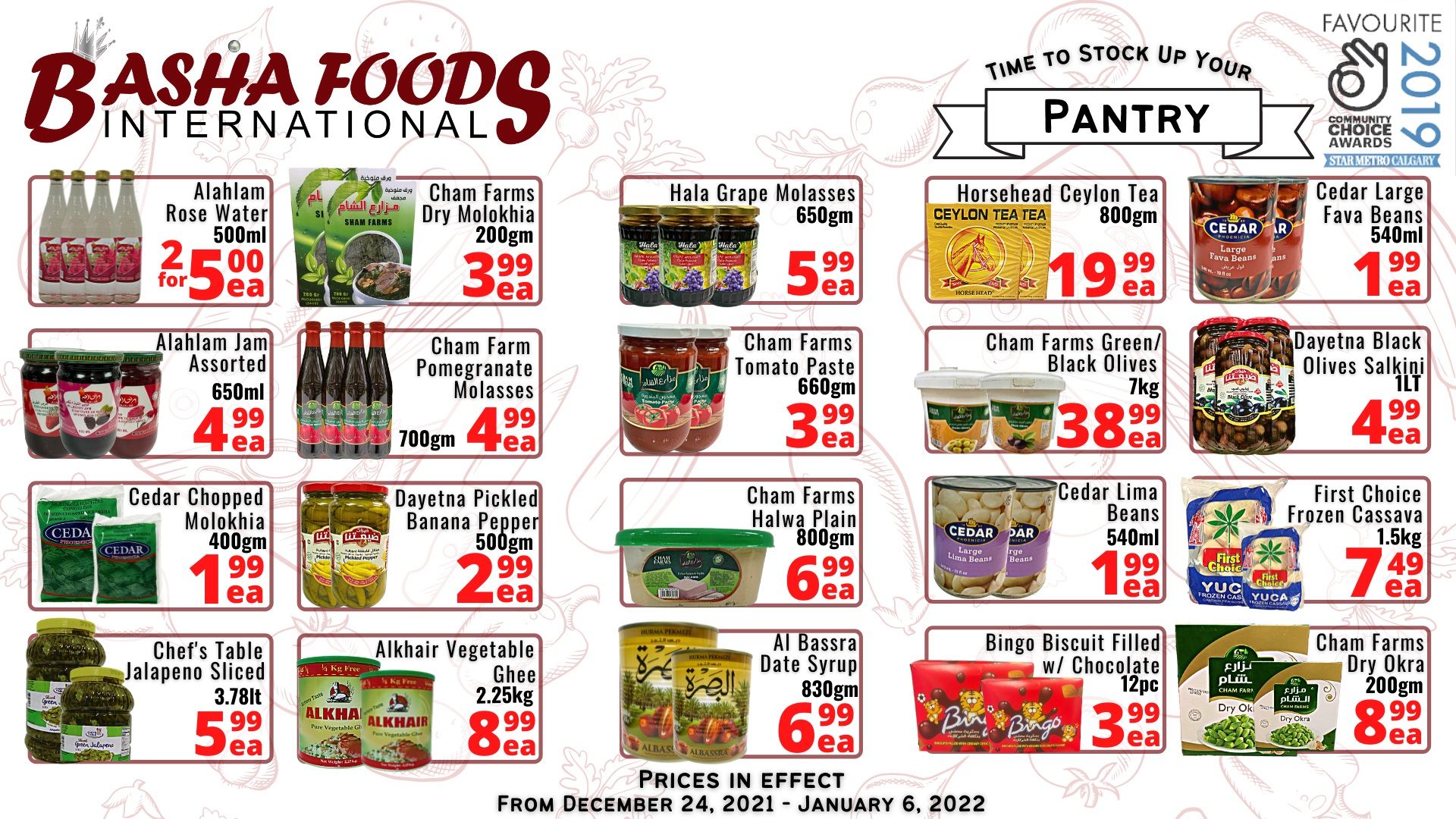 Basha Foods International Flyer December 24 to January 6