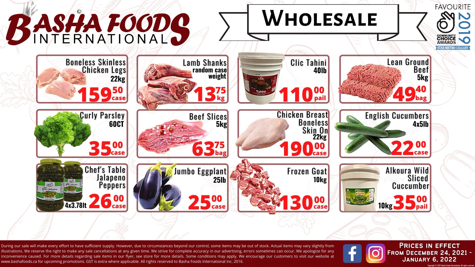 Basha Foods International Flyer December 24 to January 6