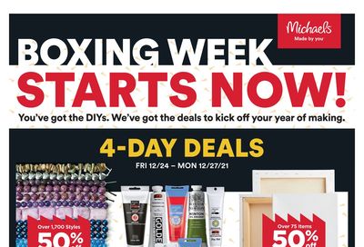 Michael's Boxing Week Flyer December 24 to 30, 2021