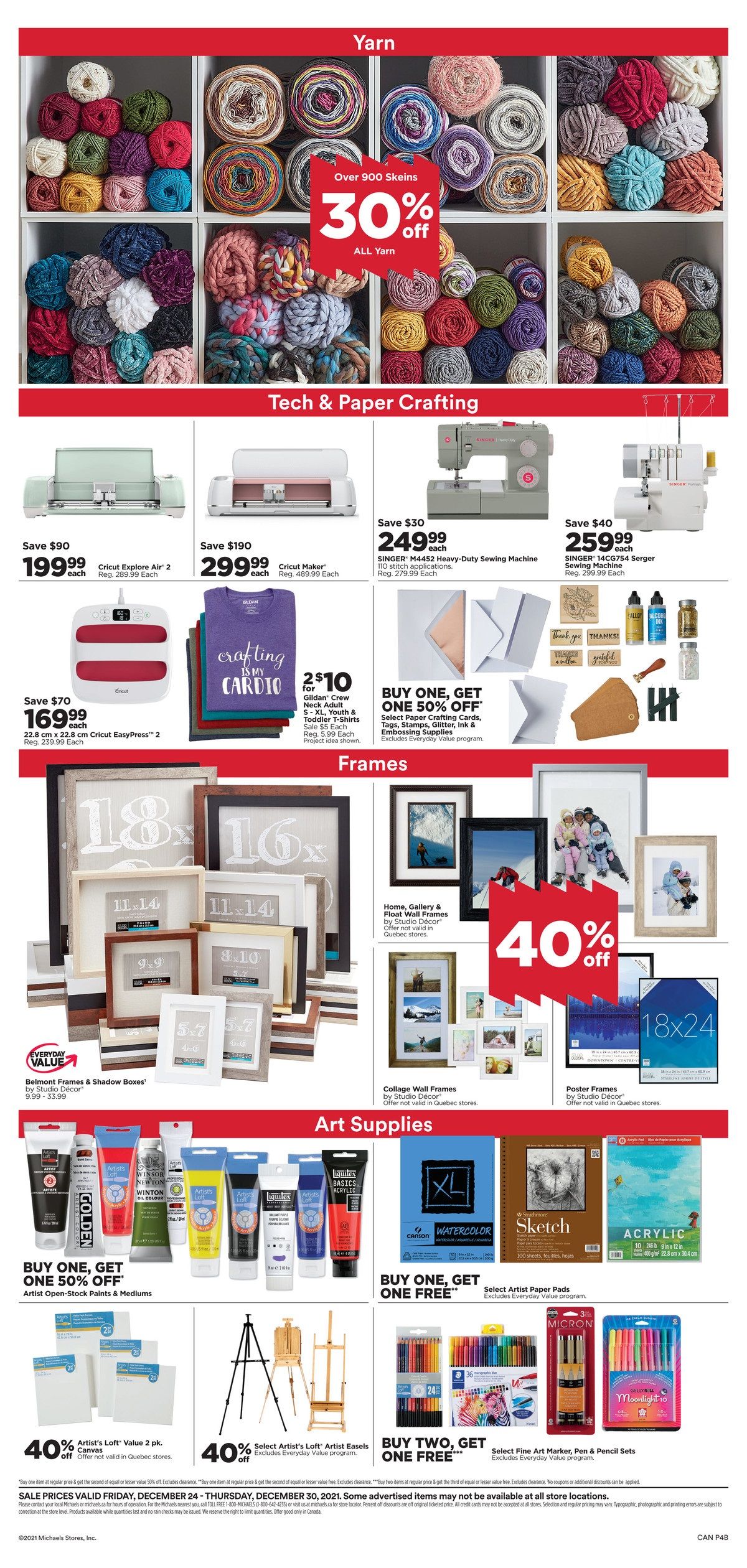Michael's Boxing Week Flyer December 24 to 30, 2021