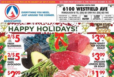 Associated Supermarkets (NY) Weekly Ad Flyer December 25 to January 1