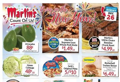 Martin’s (IN, MI) Weekly Ad Flyer December 25 to January 1