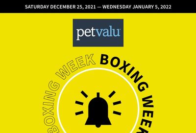Pet Valu 2021 Boxing Week Flyer December 25 to January 5