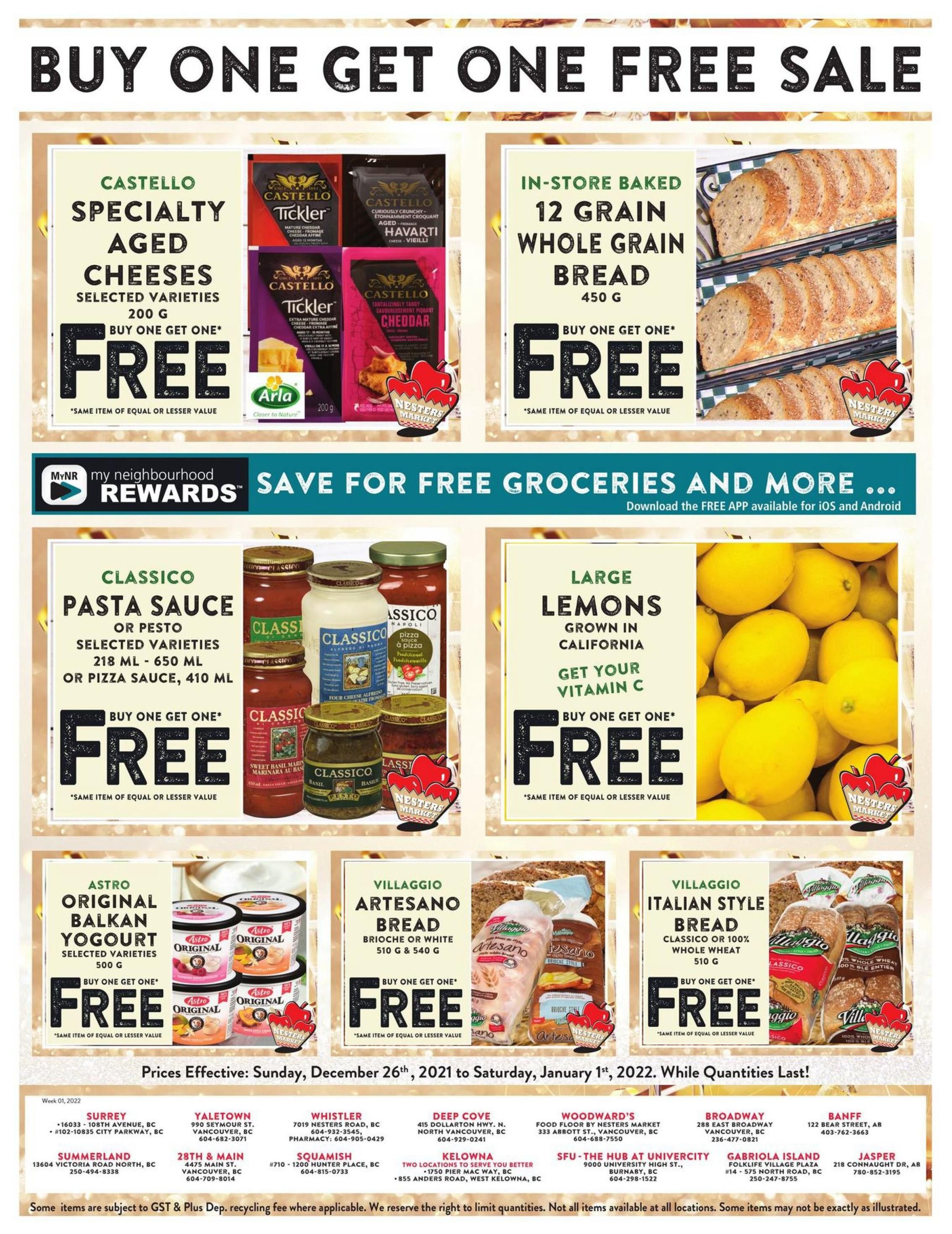Nesters Market Flyer December 26 to January 1