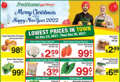 Fruiticana (Edmonton) Flyer December 24 to 30