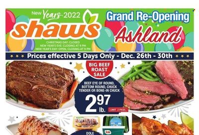 Shaw’s (MA, ME, NH, RI, VT) Weekly Ad Flyer December 26 to January 2