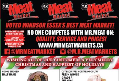 M.R. Meat Market Flyer December 25 to January 1