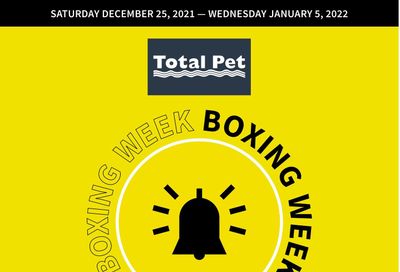 Total Pet 2021 Boxing Week Flyer December 25 to January 5