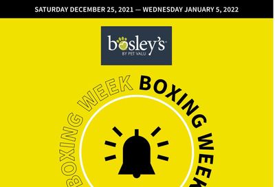 Bosley's by PetValu 2021 Boxing Week Flyer December 25 to January 5
