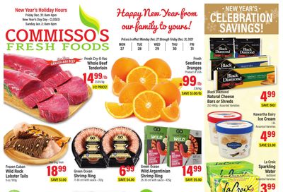 Commisso's Fresh Foods Flyer December 27 to 31