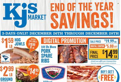 KJ´s Market (GA, SC) Weekly Ad Flyer December 27 to January 3