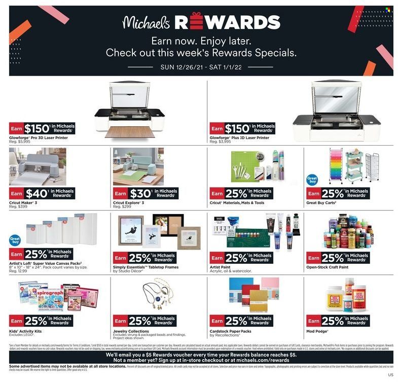 Michaels Weekly Ad Flyer December 27 to January 3