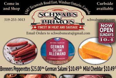 Schwab's & Primo's Flyer December 28 to 31