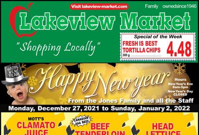 Lakeview Market Flyer December 27 to January 2