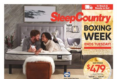 Sleep Country Flyer December 29 to January 4