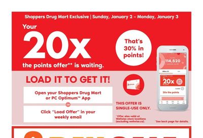 Shoppers Drug Mart (ON) Flyer January 1 to 6