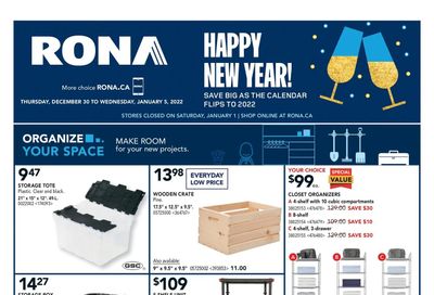 Rona (ON) Flyer December 30 to January 5