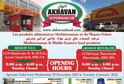 Akhavan Supermarche Flyer December 29 to January 4