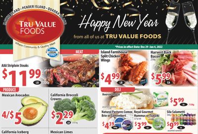 Tru Value Foods Flyer December 29 to January 4