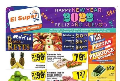 El Super (CA, NM, NV, TX) Weekly Ad Flyer December 29 to January 5