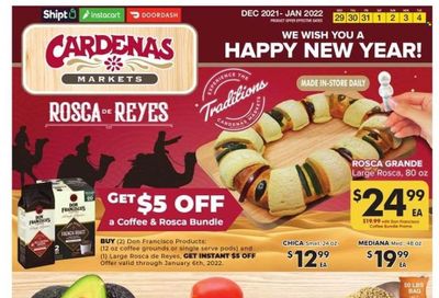 Cardenas (CA, NV) Weekly Ad Flyer December 30 to January 6