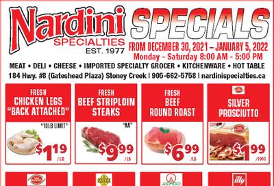 Nardini Specialties Flyer December 30 to January 5