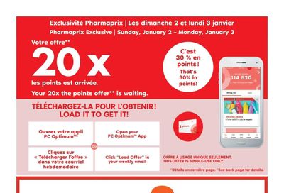 Pharmaprix Flyer January 1 to 6