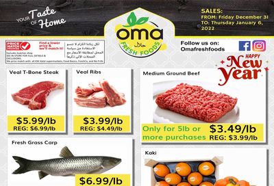 Oma Fresh Foods Flyer December 31 to January 6