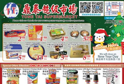 Tone Tai Supermarket Flyer December 31 to January 6