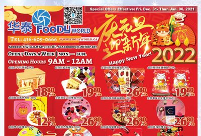 Foody World Flyer December 31 to January 6