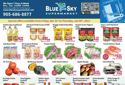 Blue Sky Supermarket (Pickering) Flyer December 31 to January 6