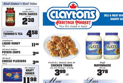 Claytons Heritage Market Flyer December 31 to January 6